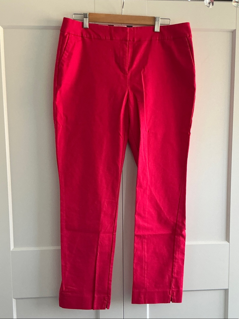 Boden Women’s Slim Ankle pant in Bright Pink Size 12R